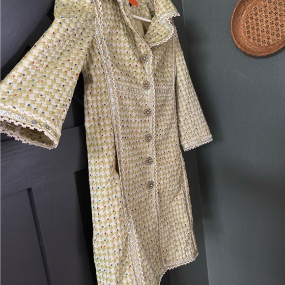Cynthia Steffe Long Metallic Tweed Jacket - Picture 3 of 10